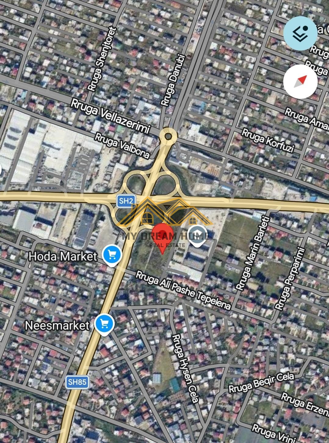 Terreno en venta truall buze rruge autostrada dr-tr | my dream home real estate - albania