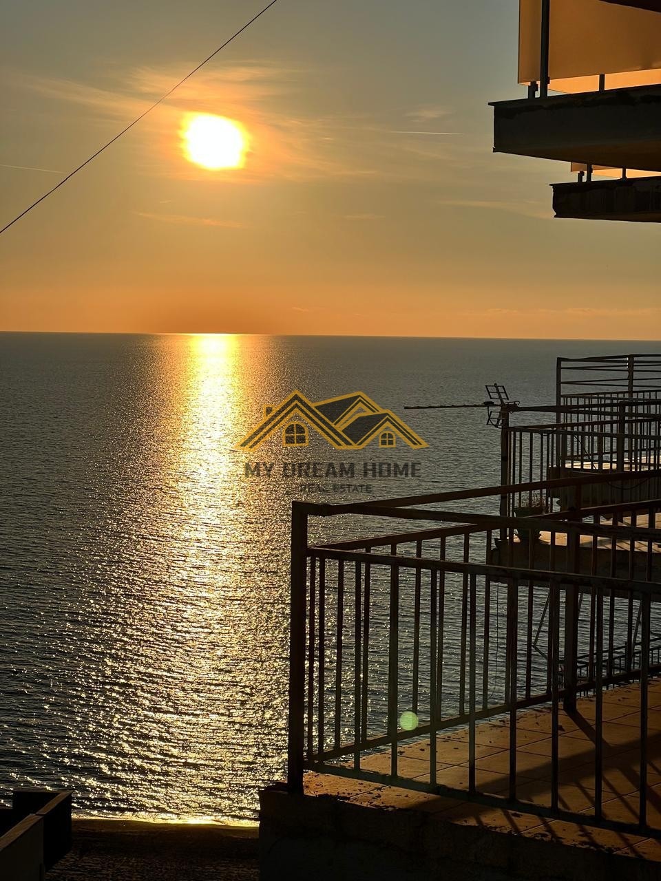 Aluguel apartamento 1+1 troca cavajes com vista para o mar, primeira linha | my dream home real estate - albânia