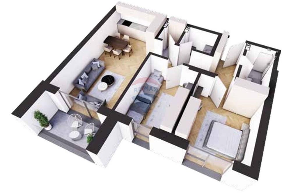 Appartement à vendre dardani, Prizren. L'appartement est une nouvelle construction et offre un espace de vie de 95,3 m². (2)