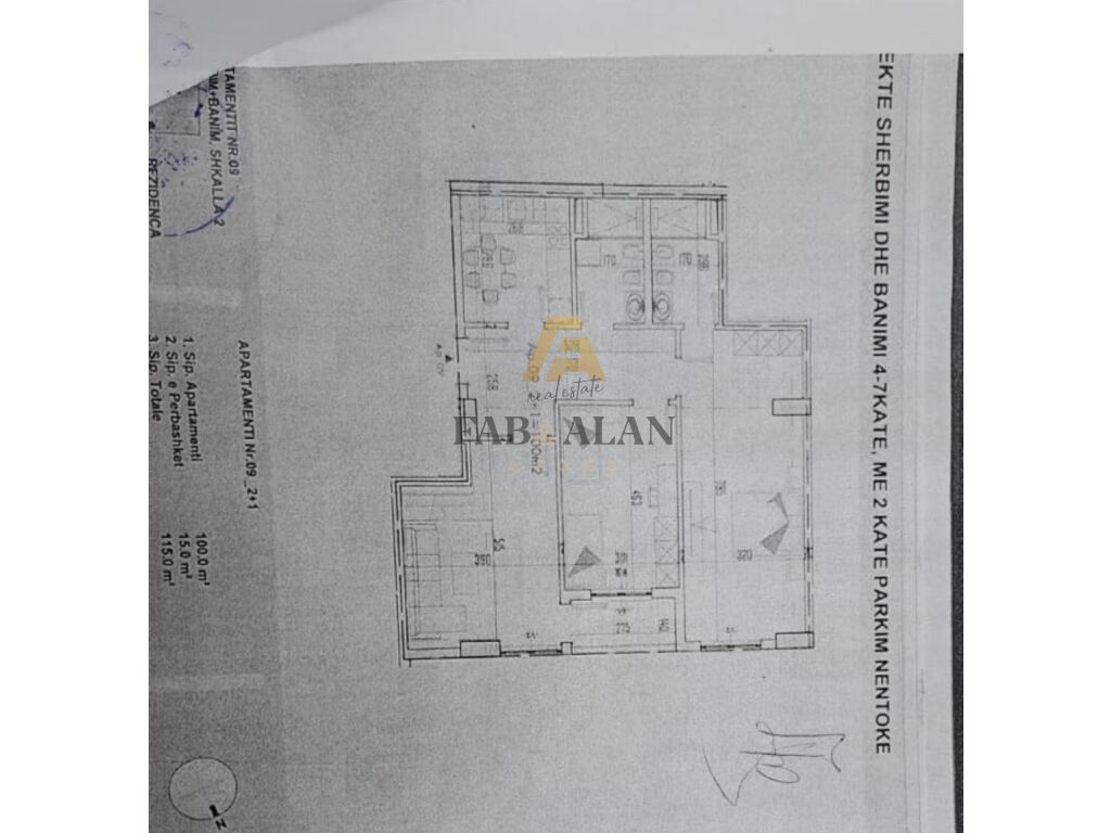 Ne paskuqan apartament 2+1+2 per shitje!