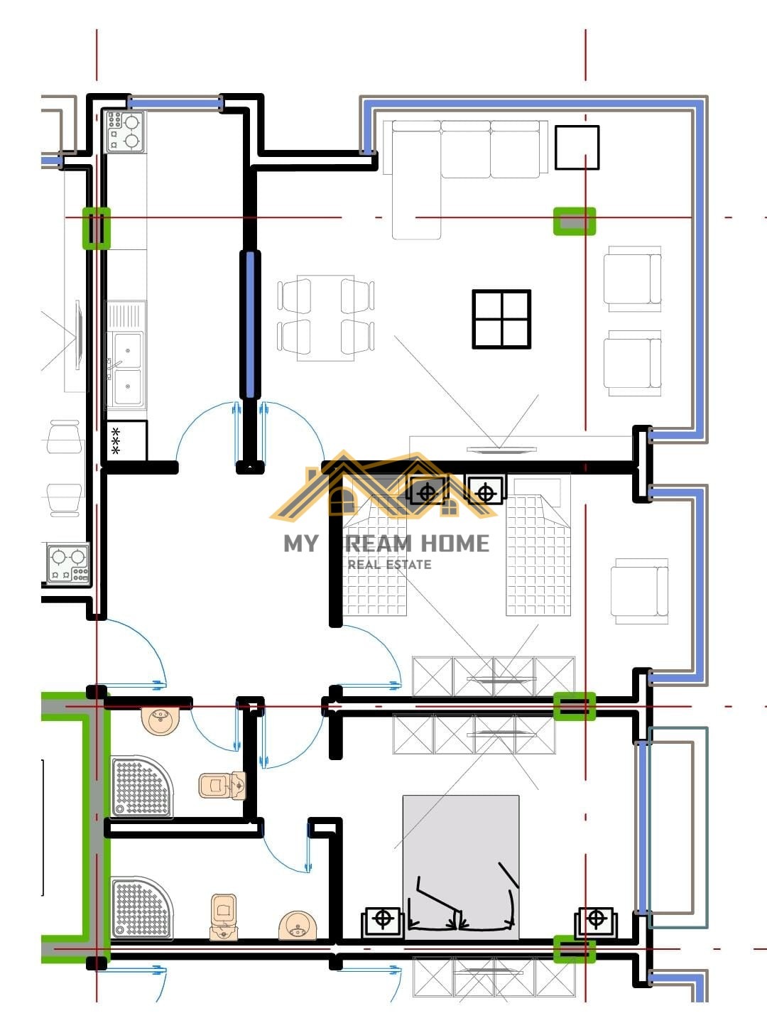 Wohnung zu verkaufen 2+1+2 im zentrum von durres! | my dream home real estate - albanien