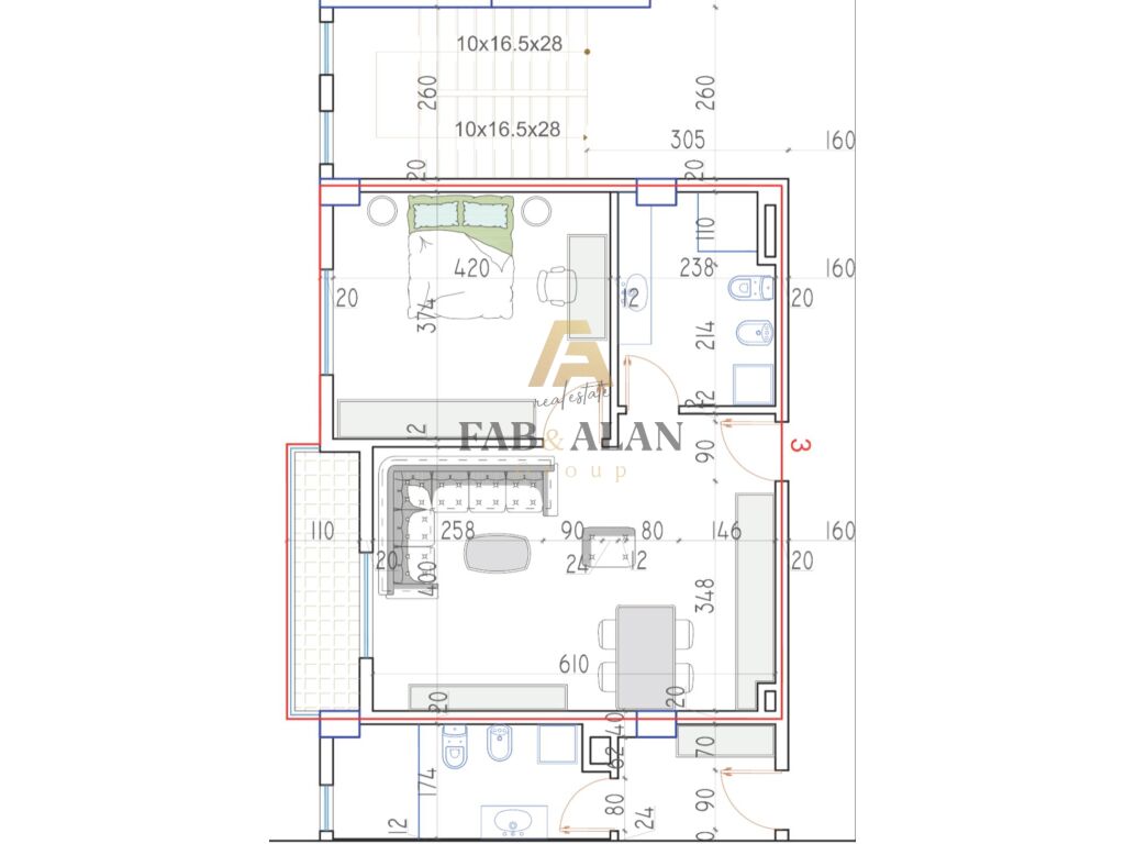 Appartement 1+1 à vendre à bathore!