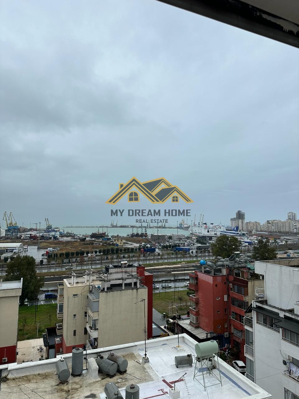 Apartamento en alquiler 2+1+2 en ujesjellesit con vista al puerto | my dream home real estate - albania