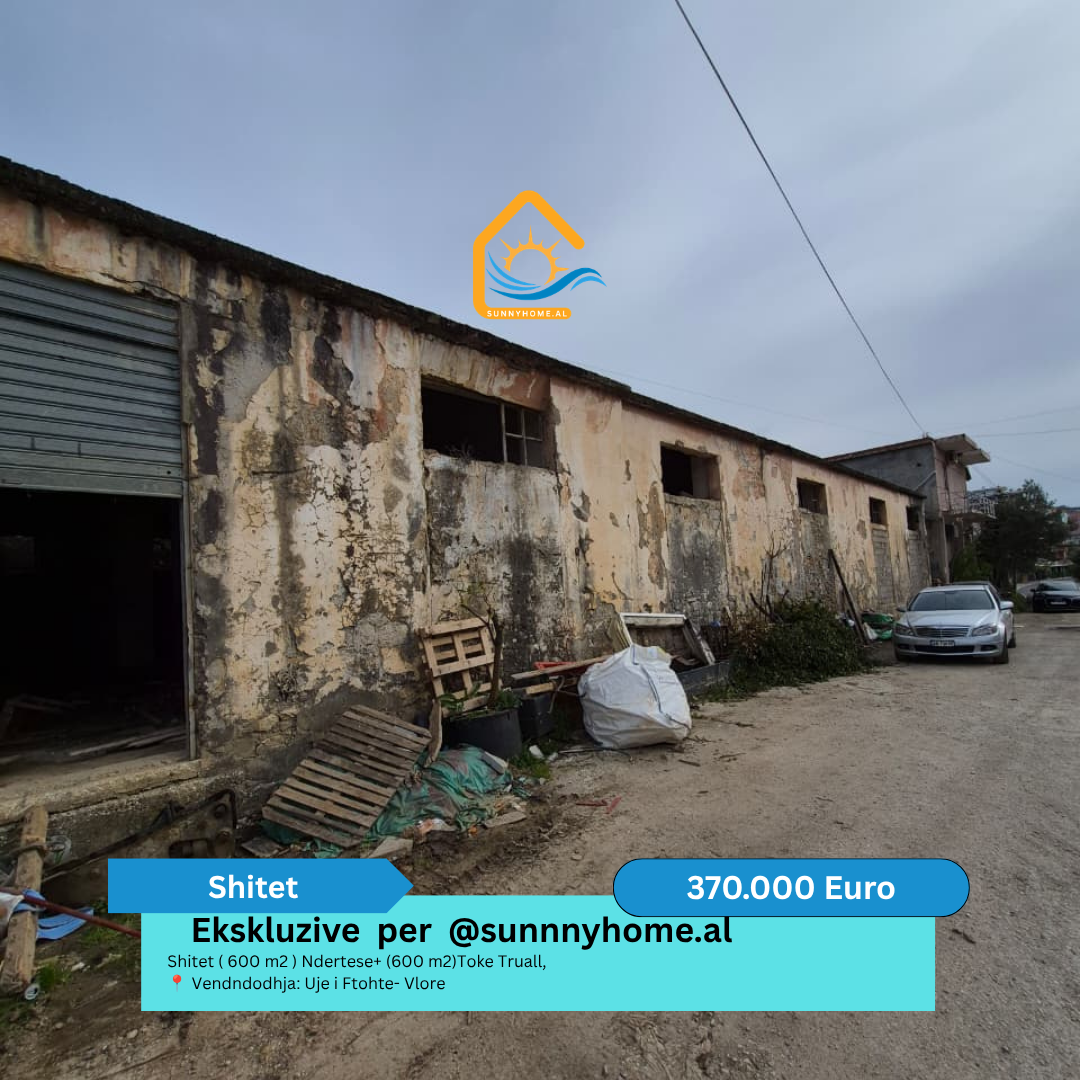 ‼️ esclusivo solo per sunnyhome.al ‼️ in vendita (600 metri quadrati) edificio + (600 metri quadrati) terreno edificabile, località: Uje i ftohte - vlore prezzo: 370.000 euro (2)