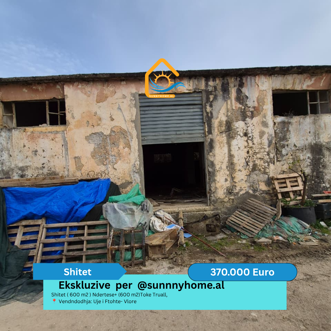 ‼️ esclusivo solo per sunnyhome.al ‼️ in vendita (600 metri quadrati) edificio + (600 metri quadrati) terreno edificabile, località: Uje i ftohte - vlore prezzo: 370.000 euro (3)