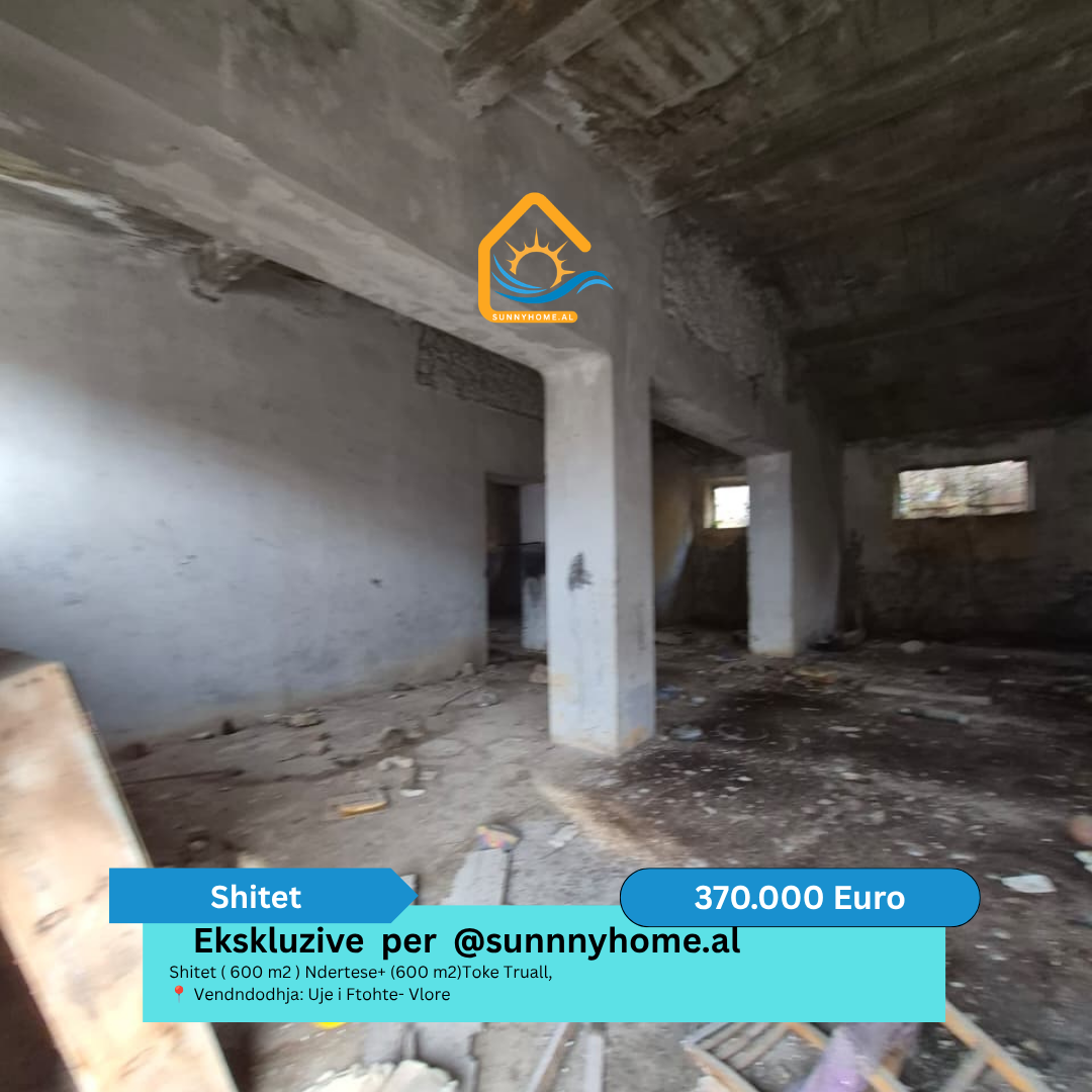 ‼️ esclusivo solo per sunnyhome.al ‼️ in vendita (600 metri quadrati) edificio + (600 metri quadrati) terreno edificabile, località: Uje i ftohte - vlore prezzo: 370.000 euro (5)