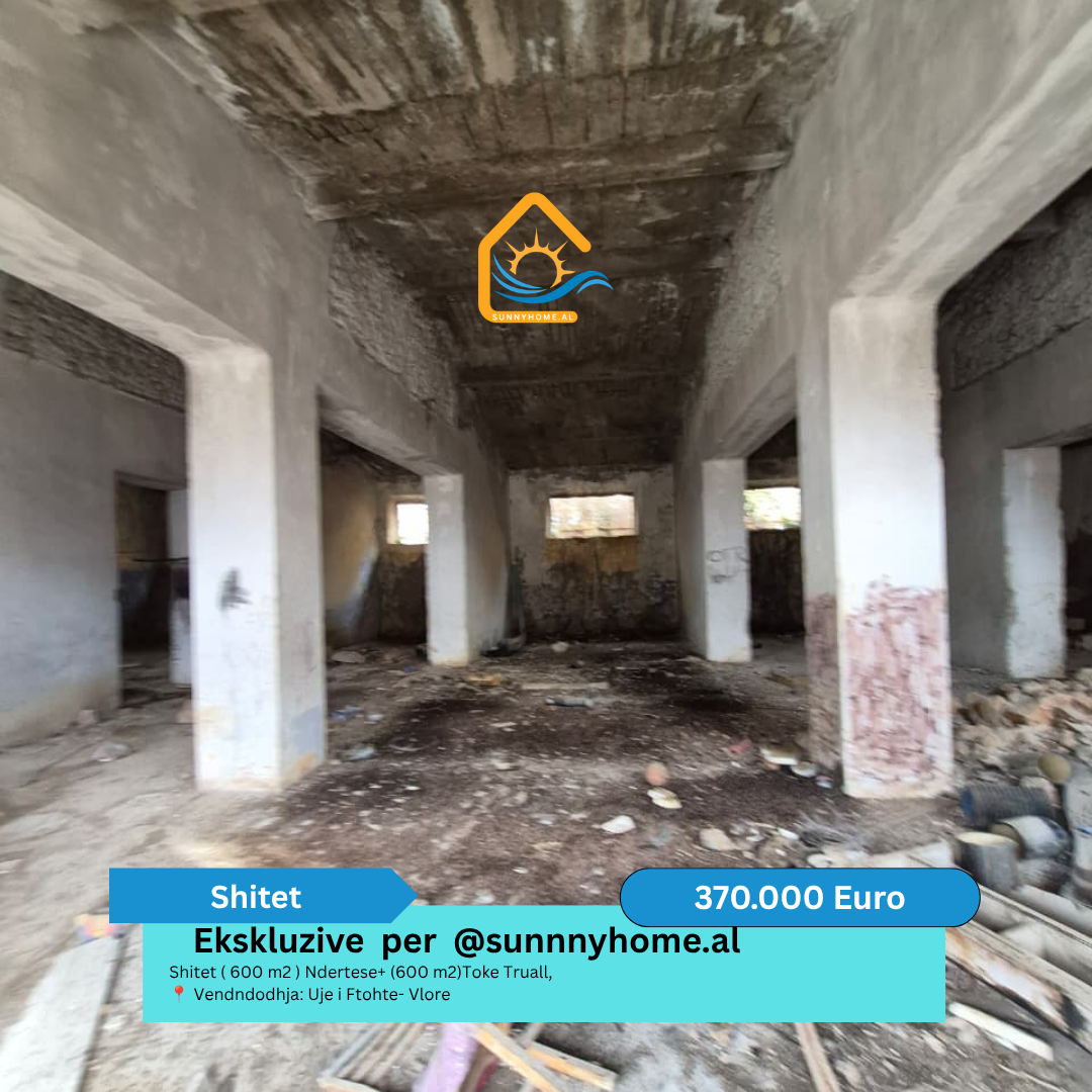‼️ esclusivo solo per sunnyhome.al ‼️ in vendita (600 metri quadrati) edificio + (600 metri quadrati) terreno edificabile, località: Uje i ftohte - vlore prezzo: 370.000 euro (6)