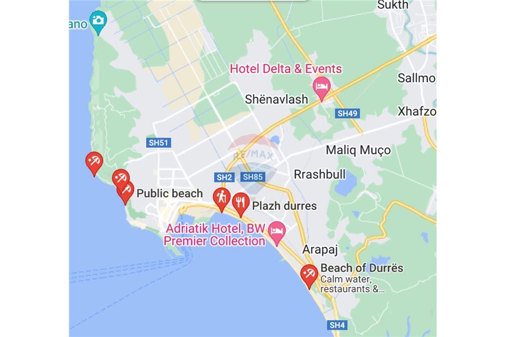 Villas à venda na zona de plazh em Durrës, cerca de 300 metros da costa do mar.