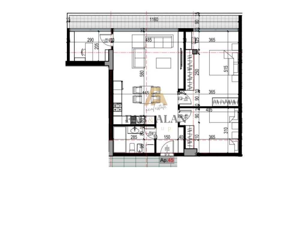 Only one street away from dibra - 2+1 apartment for sale!