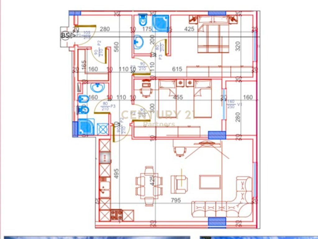 Apartamento à venda 2+1 "Rruga 7 Marsi" kamez!