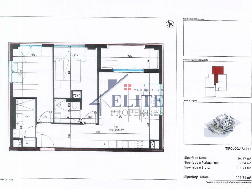 Square village dhërmi, 2+1 wohnung zum verkauf
