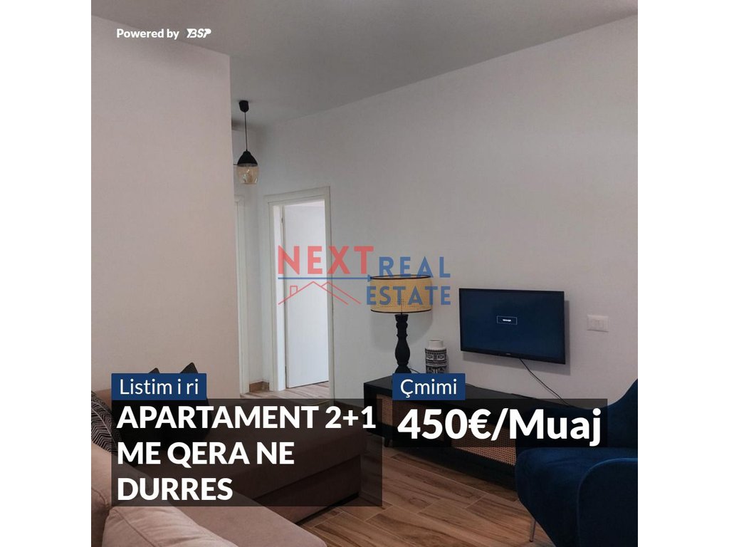 Möbliertes wohnung zu miete 2+1 in durres