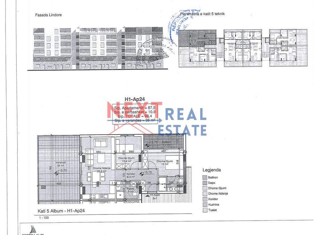 Apartament 1+1 ne turquoise marina, durres