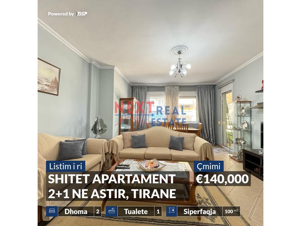 Apartamento 2+1 à venda em Astir, Tirana