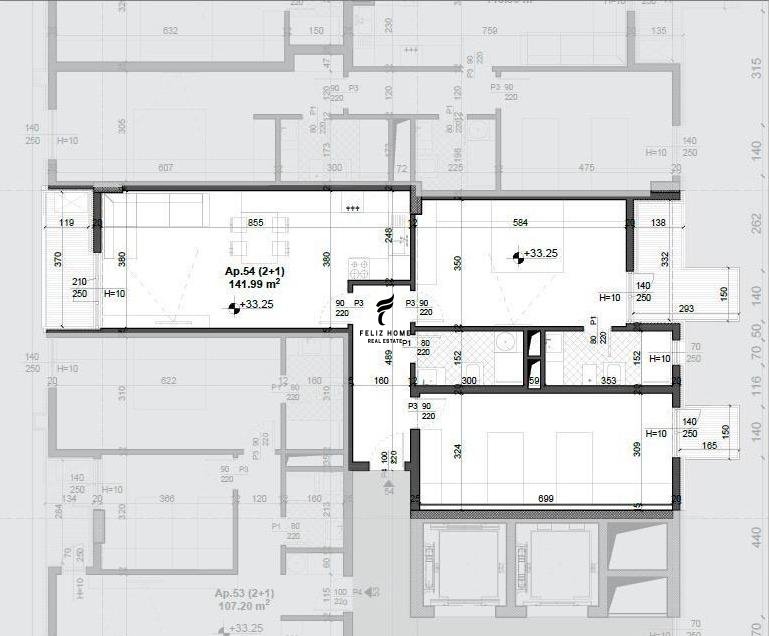 Shitet apartament 2+1 fusha e aviacionit 20.600.000 leke
