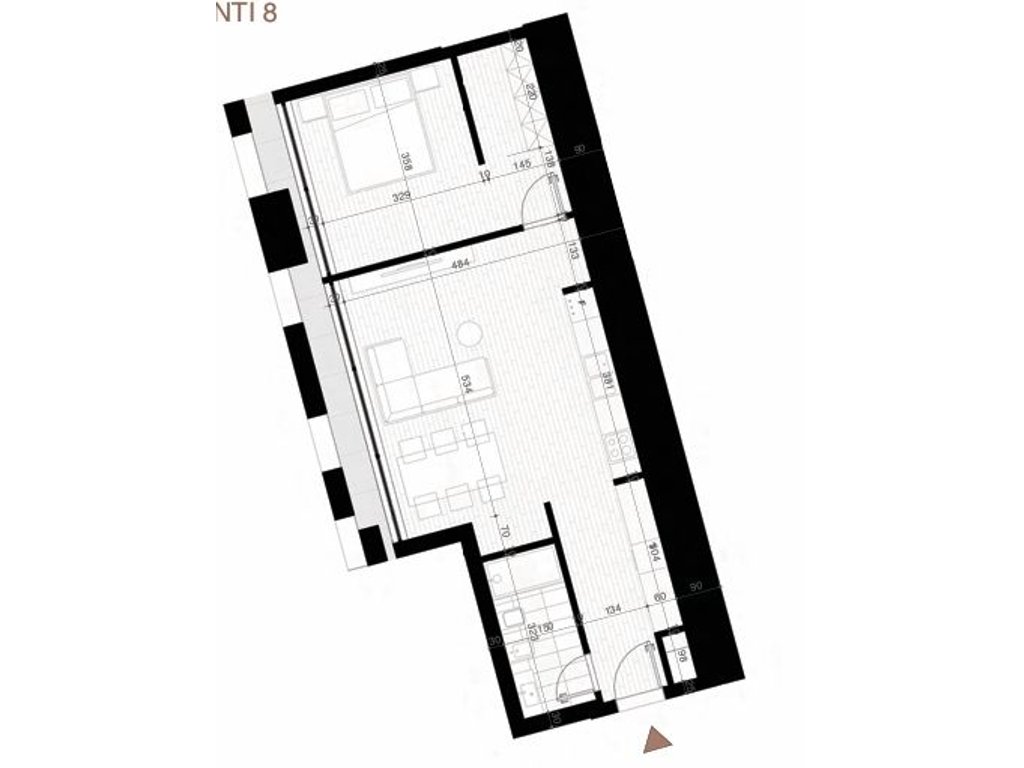 Apartment 1+1 zum verkauf – Tirana new boulevard tower (7)