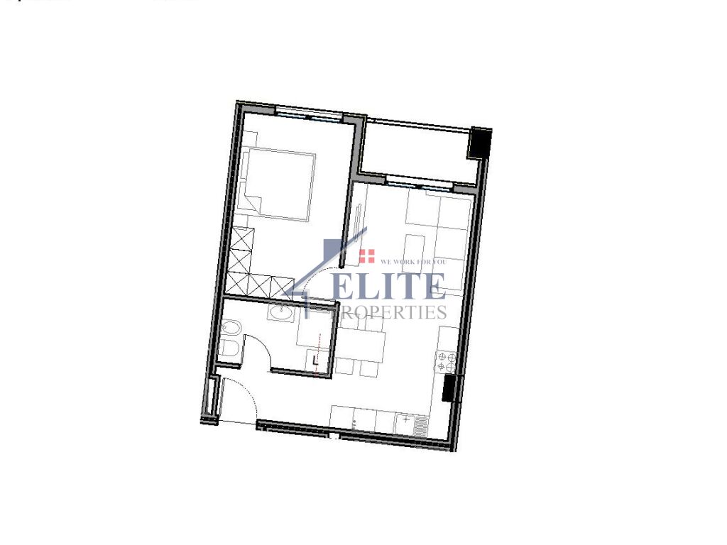 Kompleksi aluna, apartament 1+1 në shitje