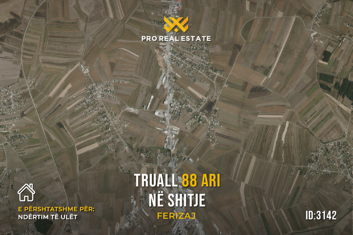Terrain de 88 ari en vente à Ferizaj