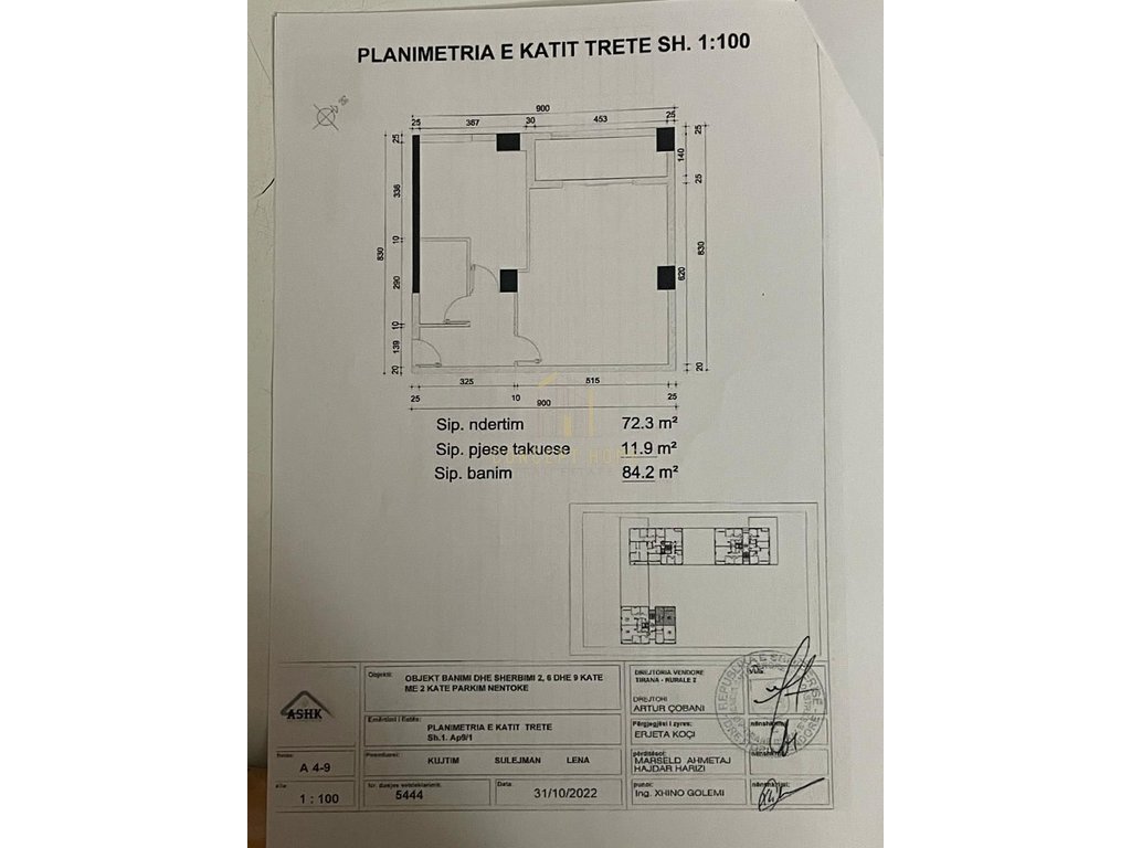 Appartement 1+1 à vendre à Yzberisht