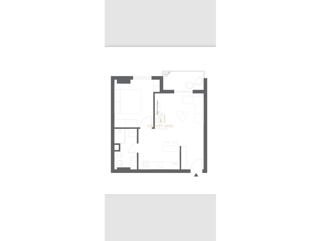 Appartement 1+1 à vendre près de 5 maj