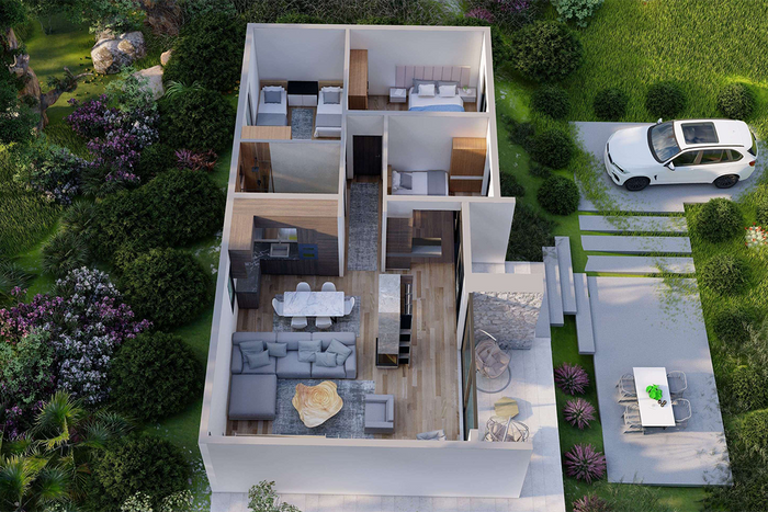 Villa de 121,45m² à #vente à kodra e artë (5)