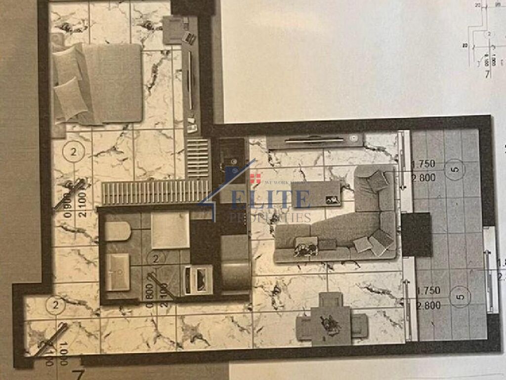 Apartament 1+1 në shitje në golem
