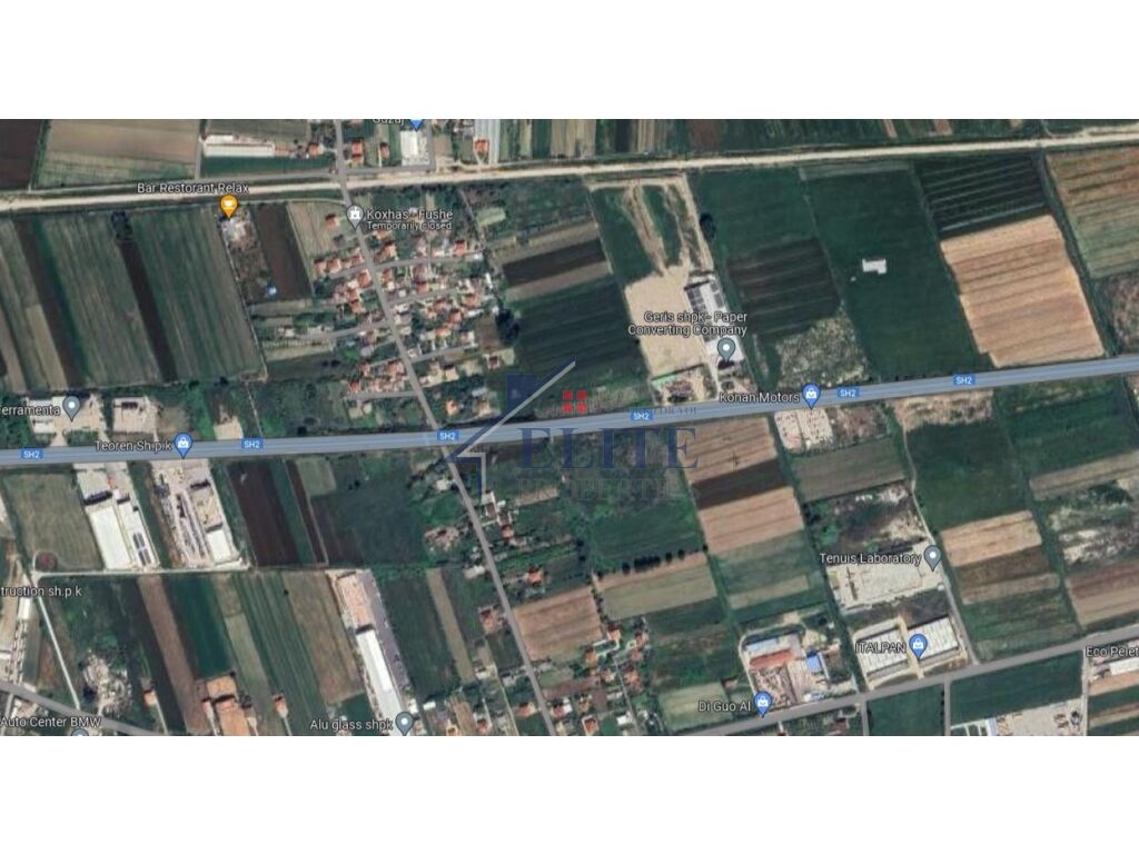 Terreno in vendita sulla strada «Tiranë-Durrës»