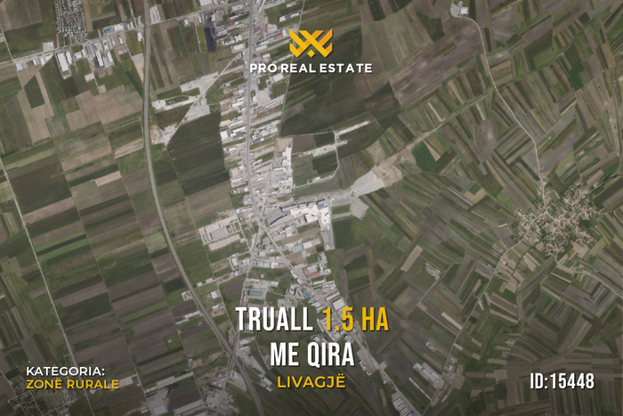 Truall 1.5 ha for #rent in livagjë
