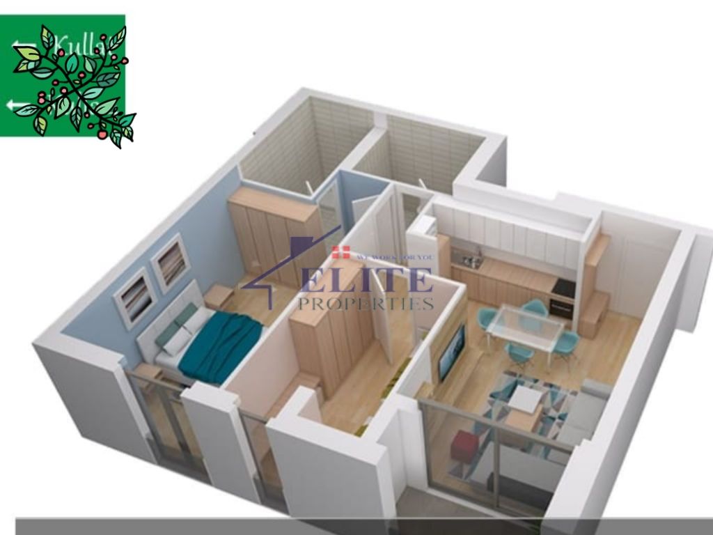 Shitet apartament 2+1 te kompleksi “Fiori Di Bosko”.