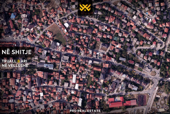 Terreno de 8 ari en venta en vellushë