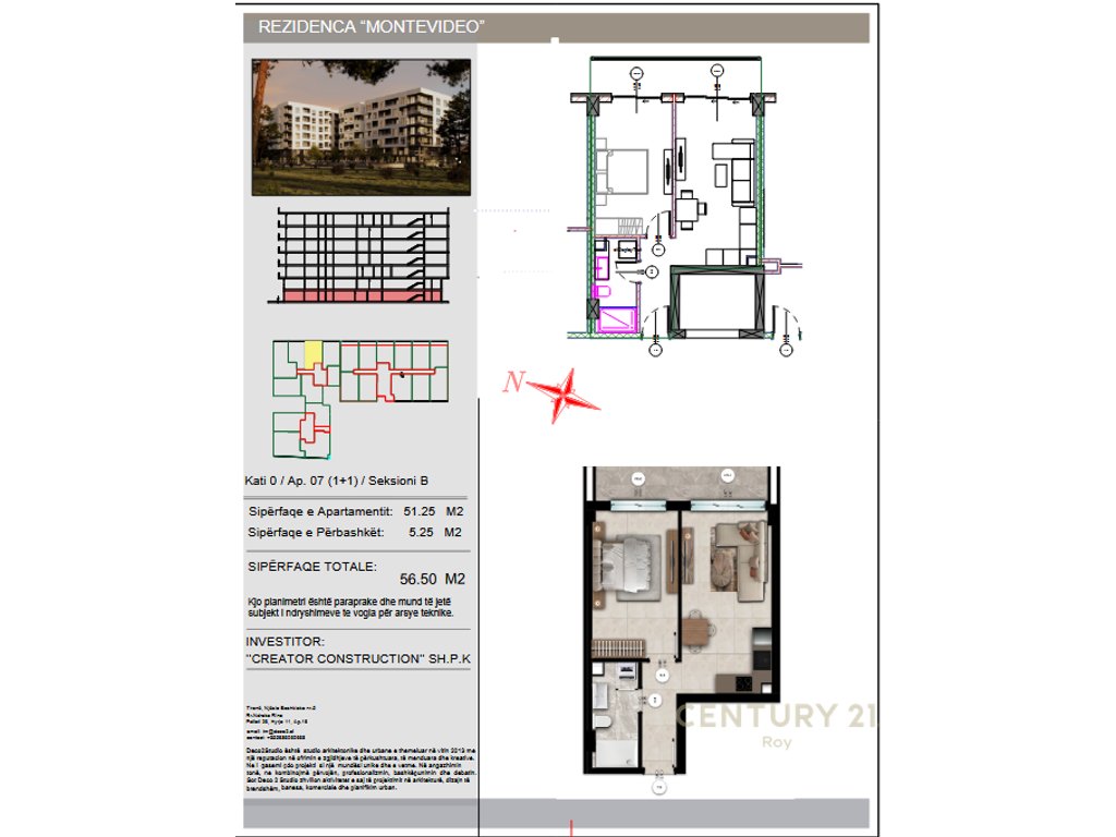Piso en venta 1+1 montevideo residence en mali robit!