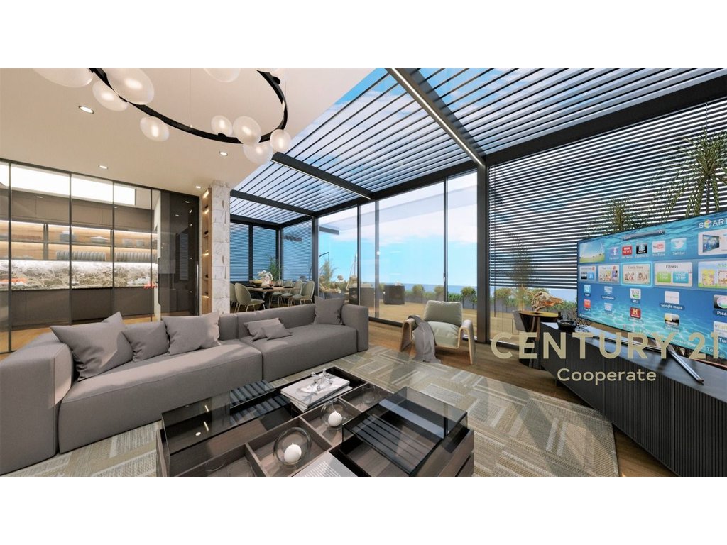 Super apartamento 3+1+2 + balcón y vista al lago en el complejo forest, cerca del lago seco
