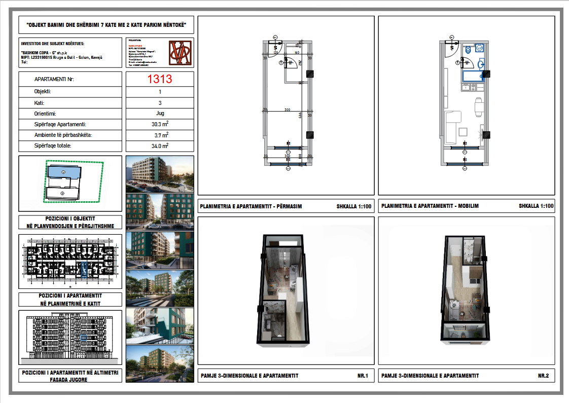 Studio for sale in vale verde residence, golem!