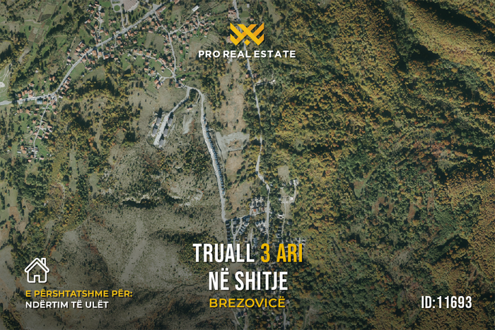 Terrain de 3 ari à #vente à brezovica.