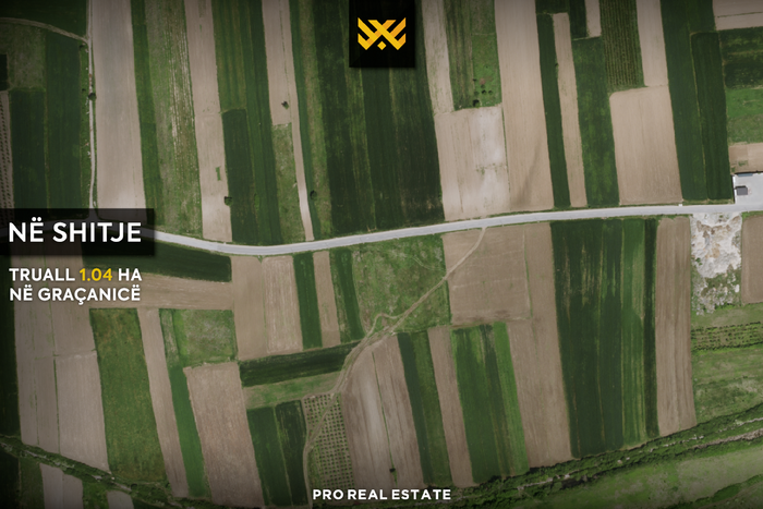 Truall 1.04 ha for sale in Çagllavicë.