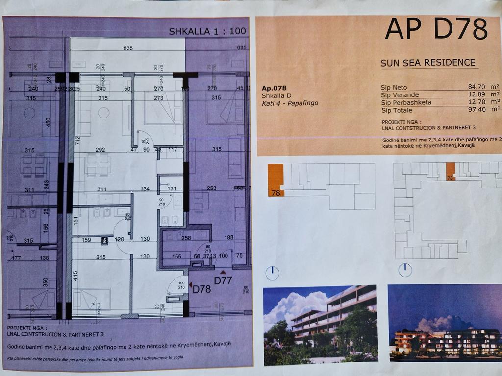 Penthouse 2+1+2+post parkimi ne rezidencen sun sea residence ne golem ! (2)