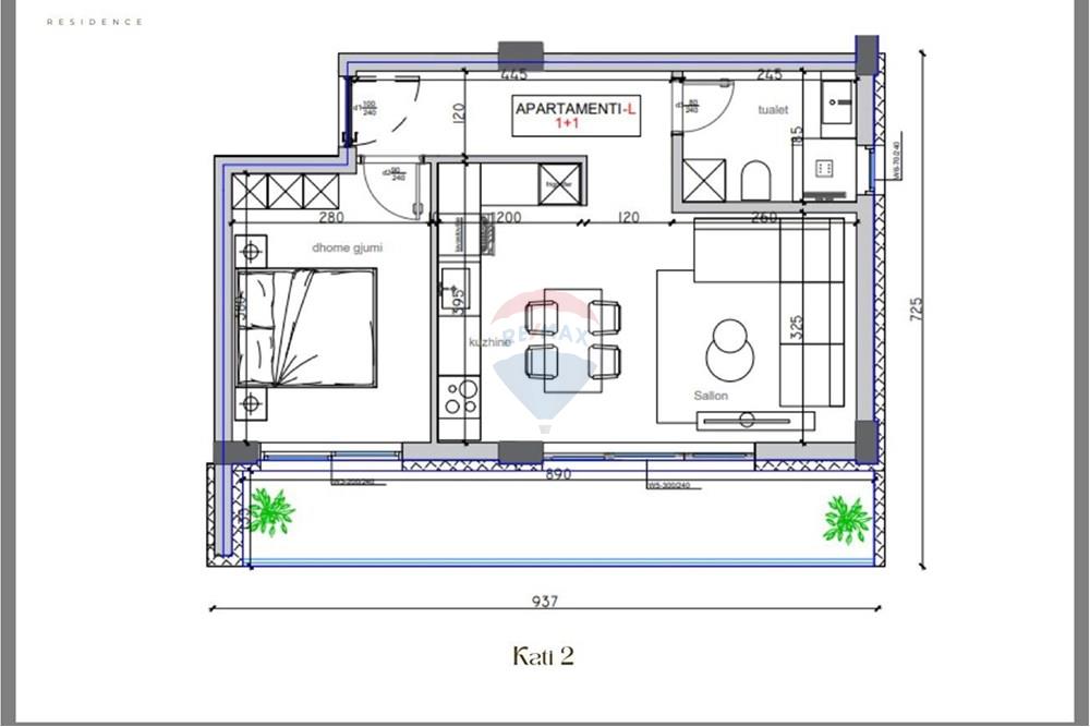 Super apartamento para vivir en una de las zonas más importantes para una vida cómoda y de calidad, y solo en la zona de farkë (4)