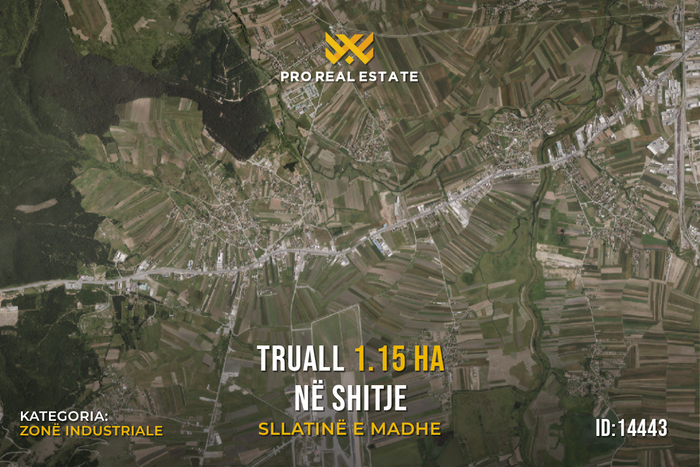 Terreno 1,15 ha en venta en sllatina e madhe