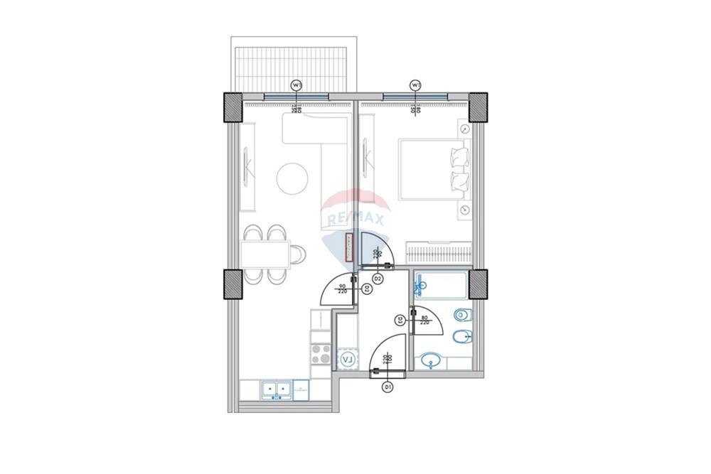 Apartamento 1+1 en venta en residenca palm paradise, qerret, a 300 metros del mar (4)