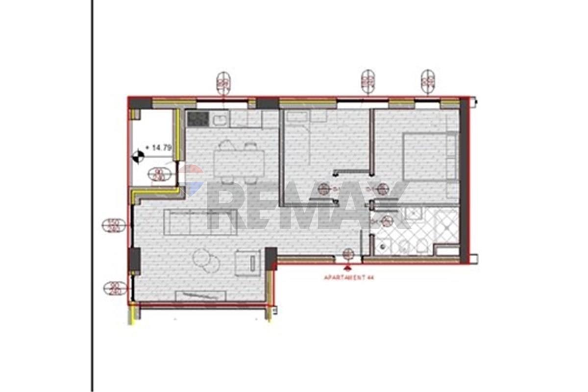 Apartment for sale 2+1 in kinostudio, near tv klan (2)