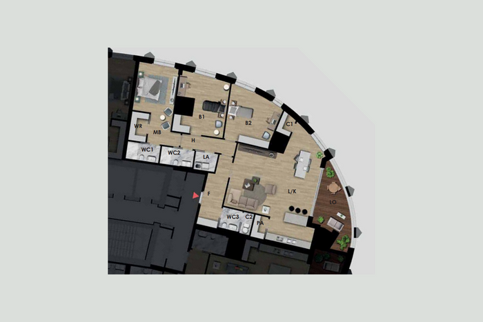 Apartamento de 210,60m² à venda em Lakrishtë.